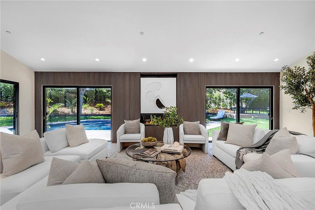 Open living room overlooking the grounds
